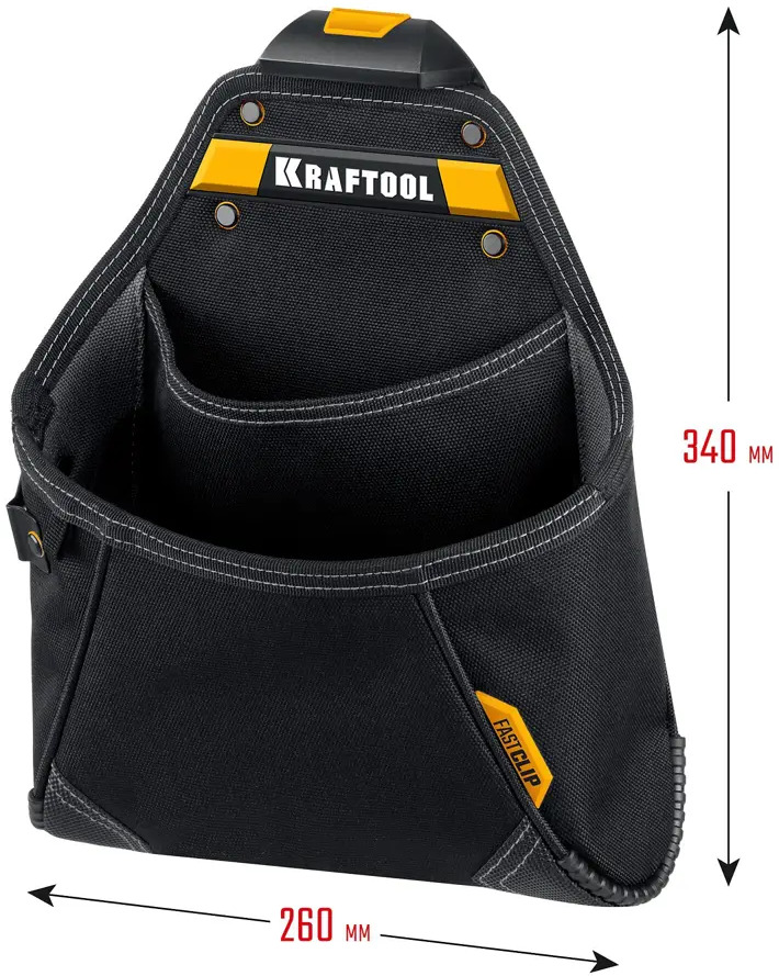 91733181 Сумка поясная для инструментов Kraftool KP-12 380x330x100 мм, полиэстер STLM-0841170