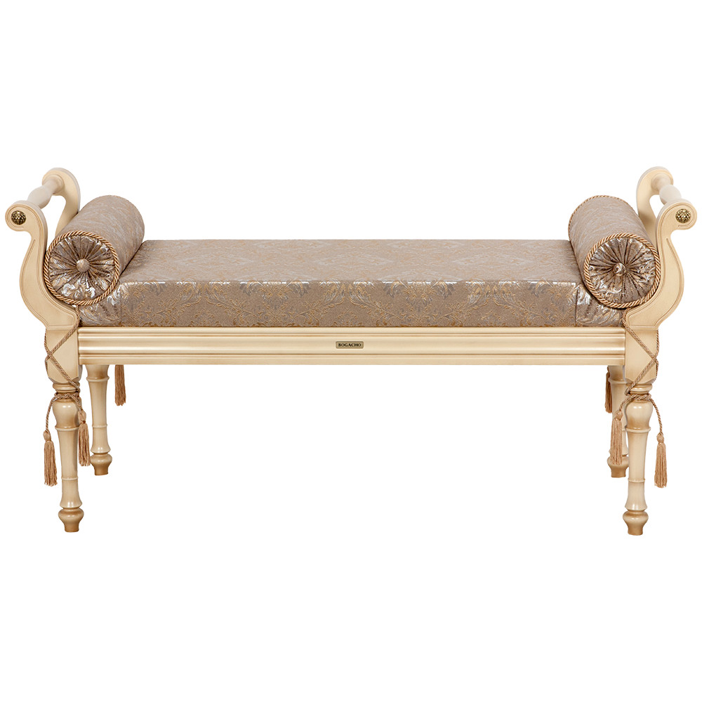 17106 Банкетка Флоренция Айвори Флора Беж BOGACHO 4627174556605 - Вид №1