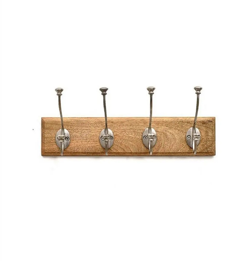 91127227 Вешалка John Molly 81197ник 40x15.50x9.50 см 4 крючка цвет коричневый STLM-1076663