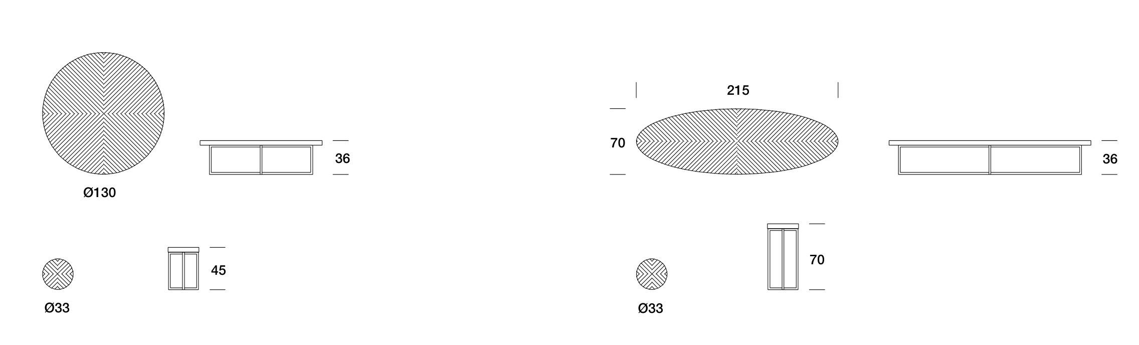 Низкий деревянный журнальный столик Former In Italia сало ARCH-00094638 - Вид №1