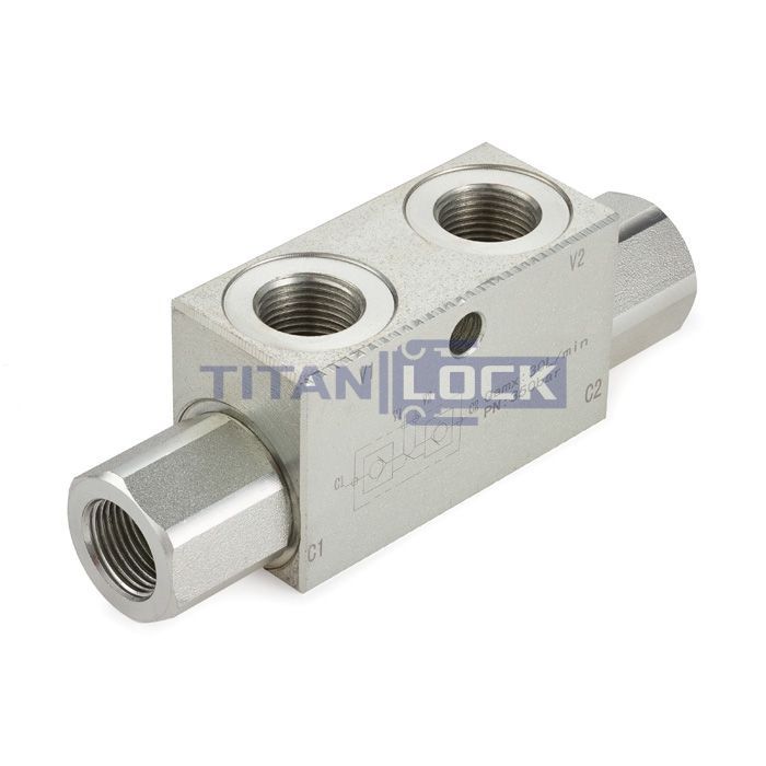 Гидрозамок двусторонний, 3/4", BP/BP, сталь, TLDHL3/4FF TITAN LOCK 