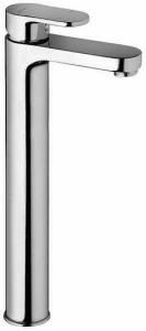 Rubinetterie Frattini Смеситель однорычажный для высокой раковины без сливного крана Fosca