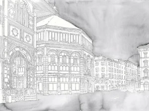 Tecnografica Флизелиновые прорезиненные обои с пейзажами Collezioni d'arte 69192-1