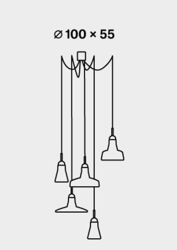 Подвесной светильник из дутого стекла с регулируемой яркостью BROKIS Тени ARCH-00150384 - Вид №30