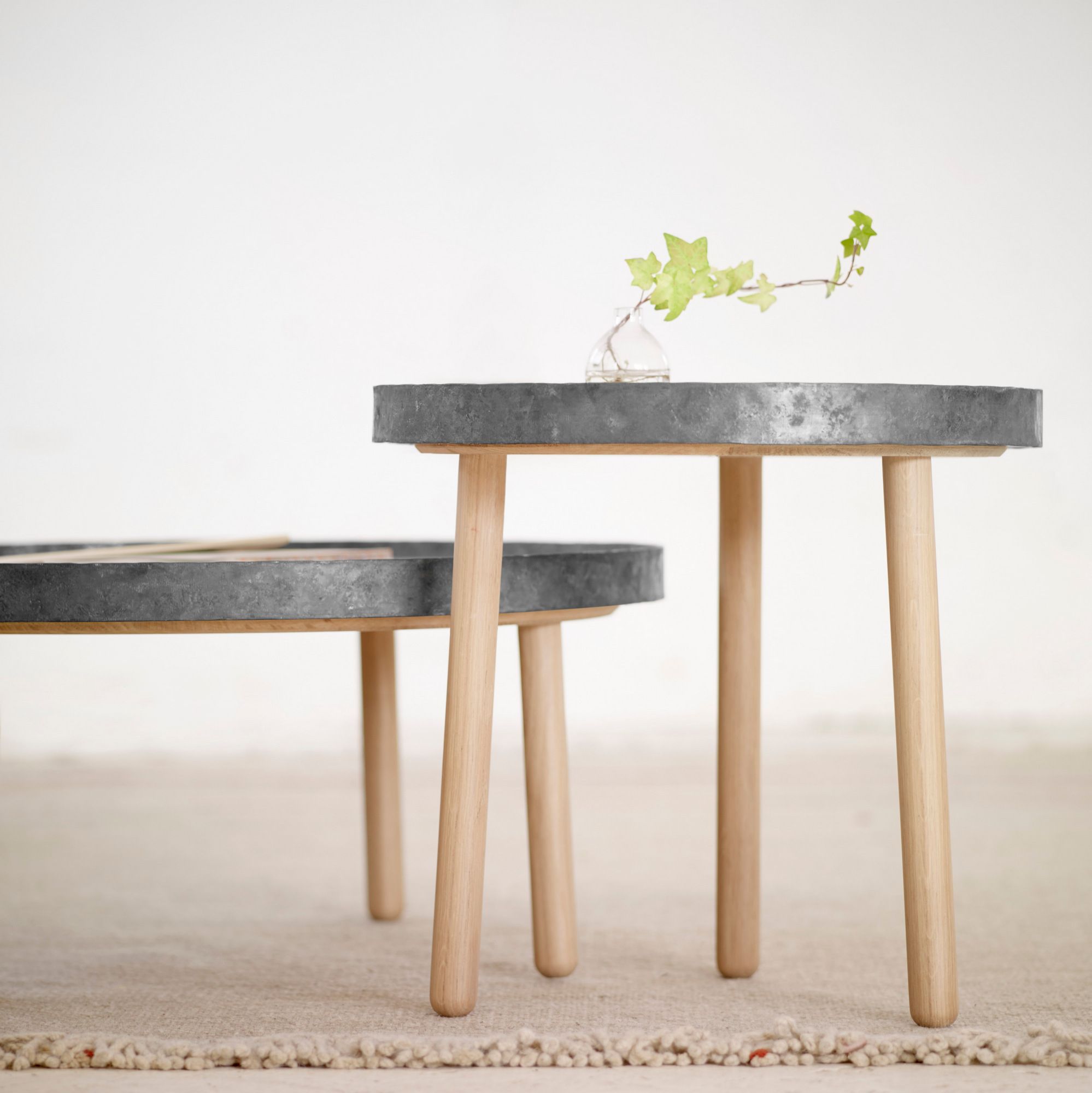 Деревянный овальный журнальный столик ALKI ARCH-00032380 - Вид №1