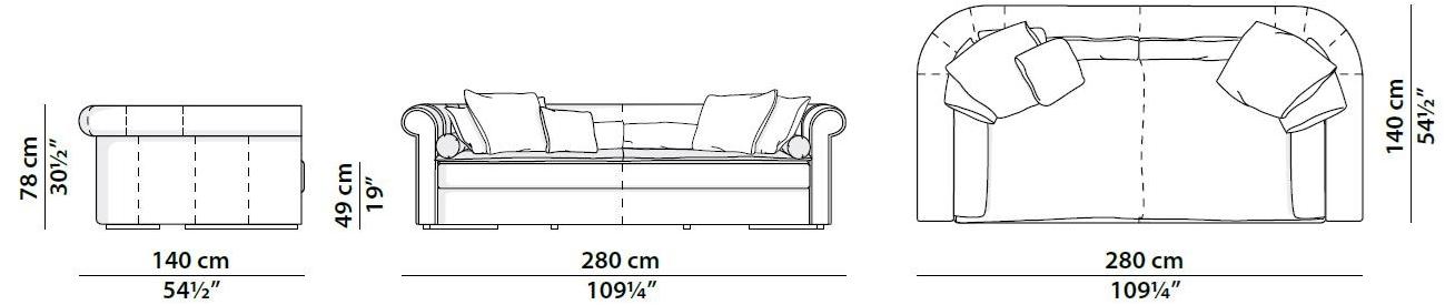 BAXTER Кожаный диван Alfred sun-id-1360753 - Вид №4