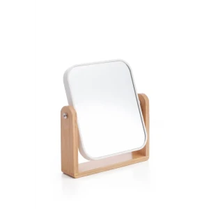 Зеркало лайт стекло/пластик/бамбук бежевый