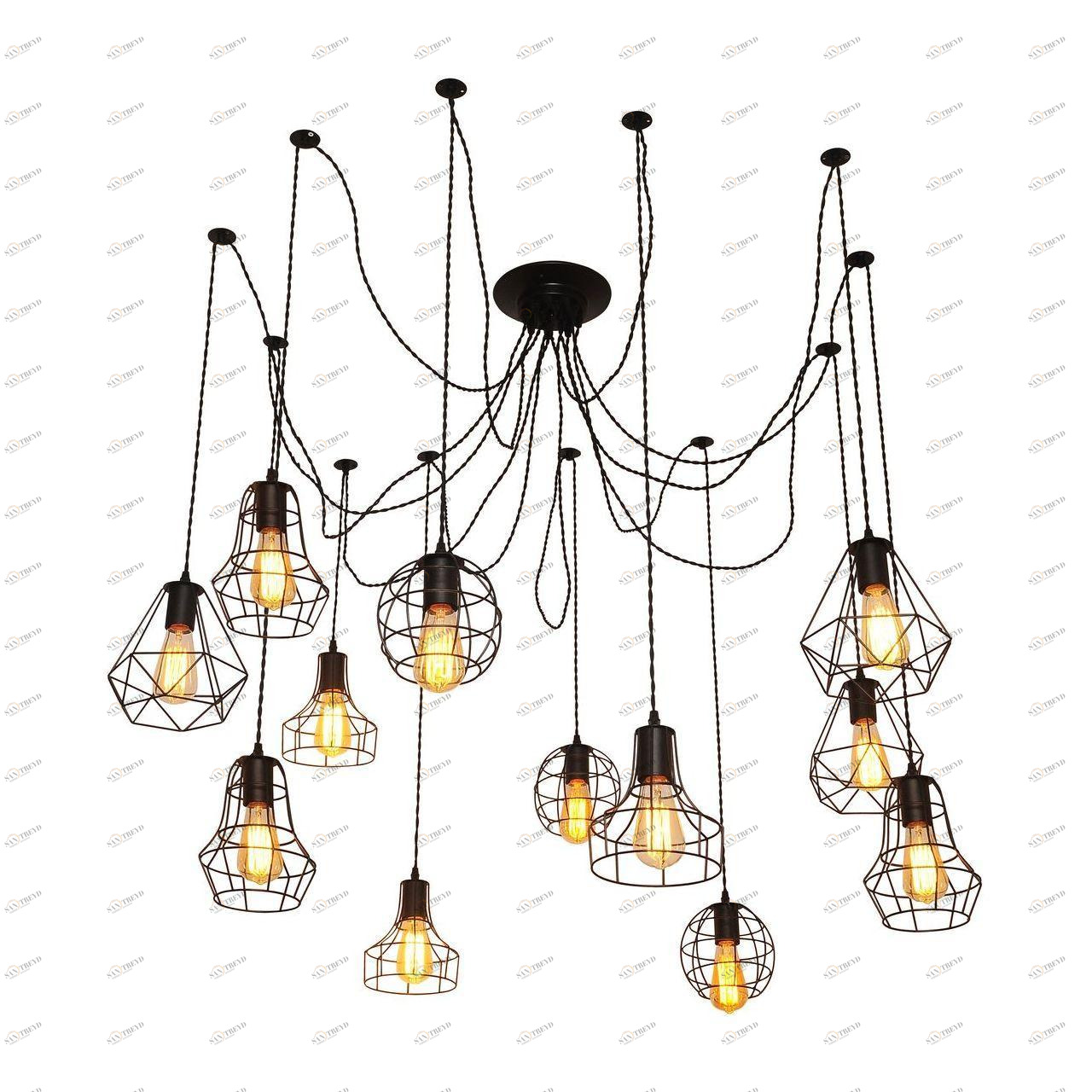 Подвесная люстра Arte Lamp A4051SP-12BK ARTE LAMP ДИЗАЙНЕРСКИЕ 187645 Черный 