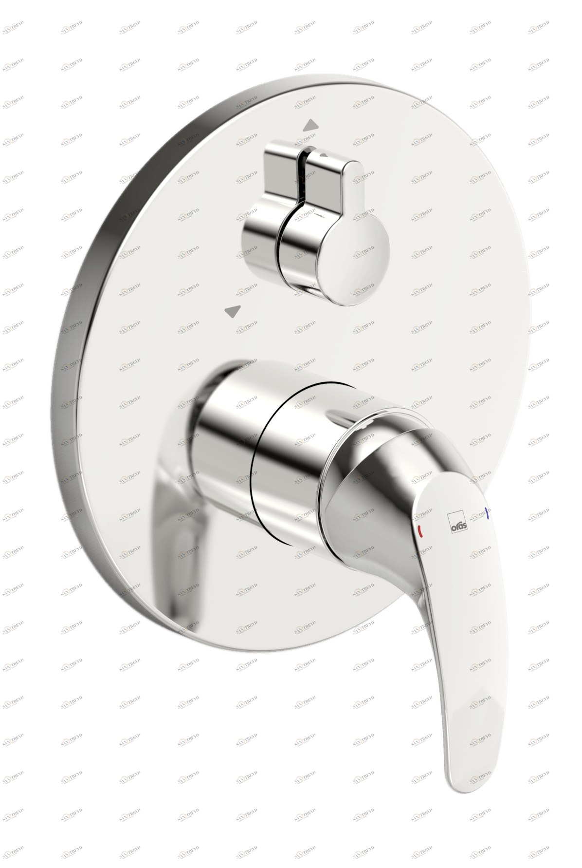 Oras 1443C Панель смесителя для ванны и душа 1443C Polara Хром 