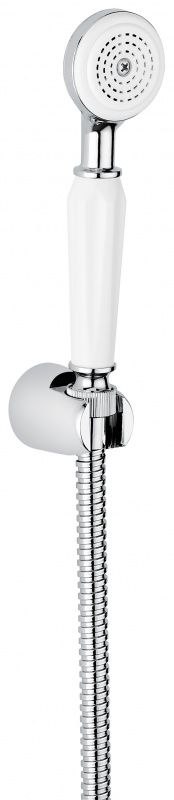 130CR Ручной душ 130: лейка, шланг, крепеж, цвет хром EMMEVI 
