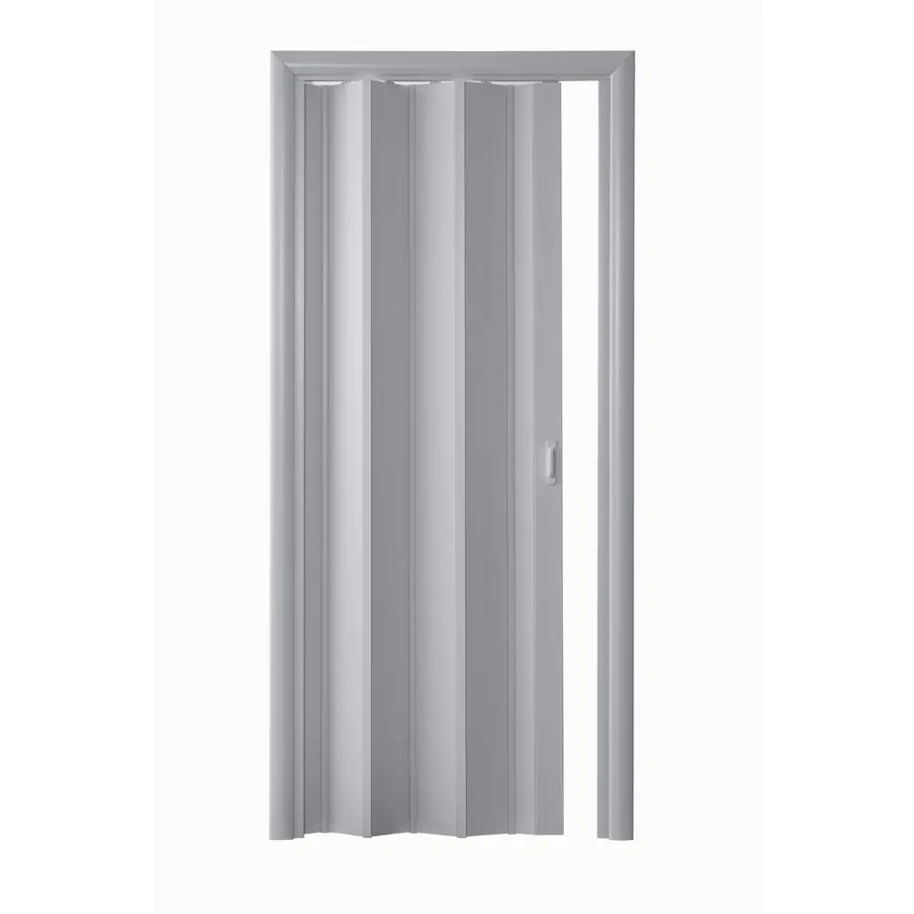 Дверь раздвижная (гармошка) ПВХ Стиль 204x84 см цвет серый РЕМСТРОЙПЛАСТ STLM-2001012 - Вид №1