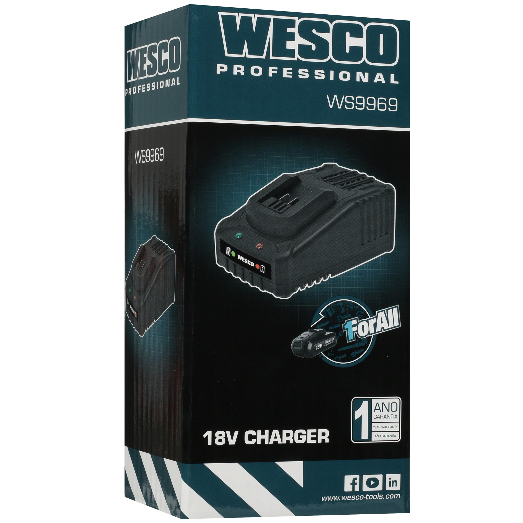 Зарядное устройство Wesco WS9969 1ForAll 18V 5410948 STDN-0139249 - Вид №5