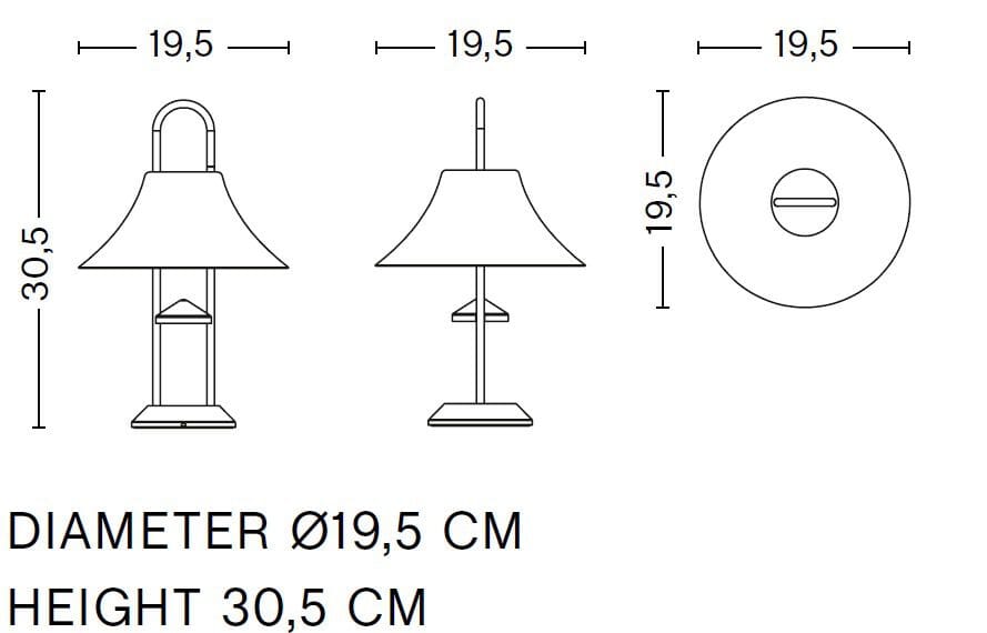 Настольная лампа с батарейным питанием Hay MOUSQUETON ARCH-00122415 - Вид №37