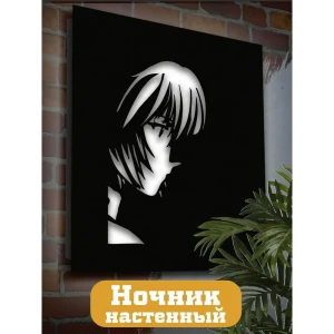 91783505 Панно настенное с подсветкой светодиодное Бруталити Arthur panno аниме neon genesis evangelion - 1281 холодный белый (голубой) свет цвет черный STLM-0924632