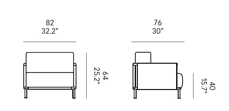Кресло из ткани или кожи с кожаными подлокотниками Casamania & Horm SC2 ARCH-00065246 - Вид №12