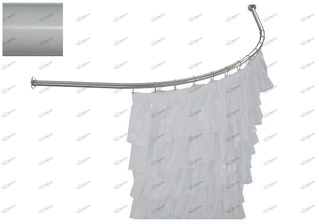 Карниз для ванны Aquanet Capri полукруглый 160x100 белый 00241498