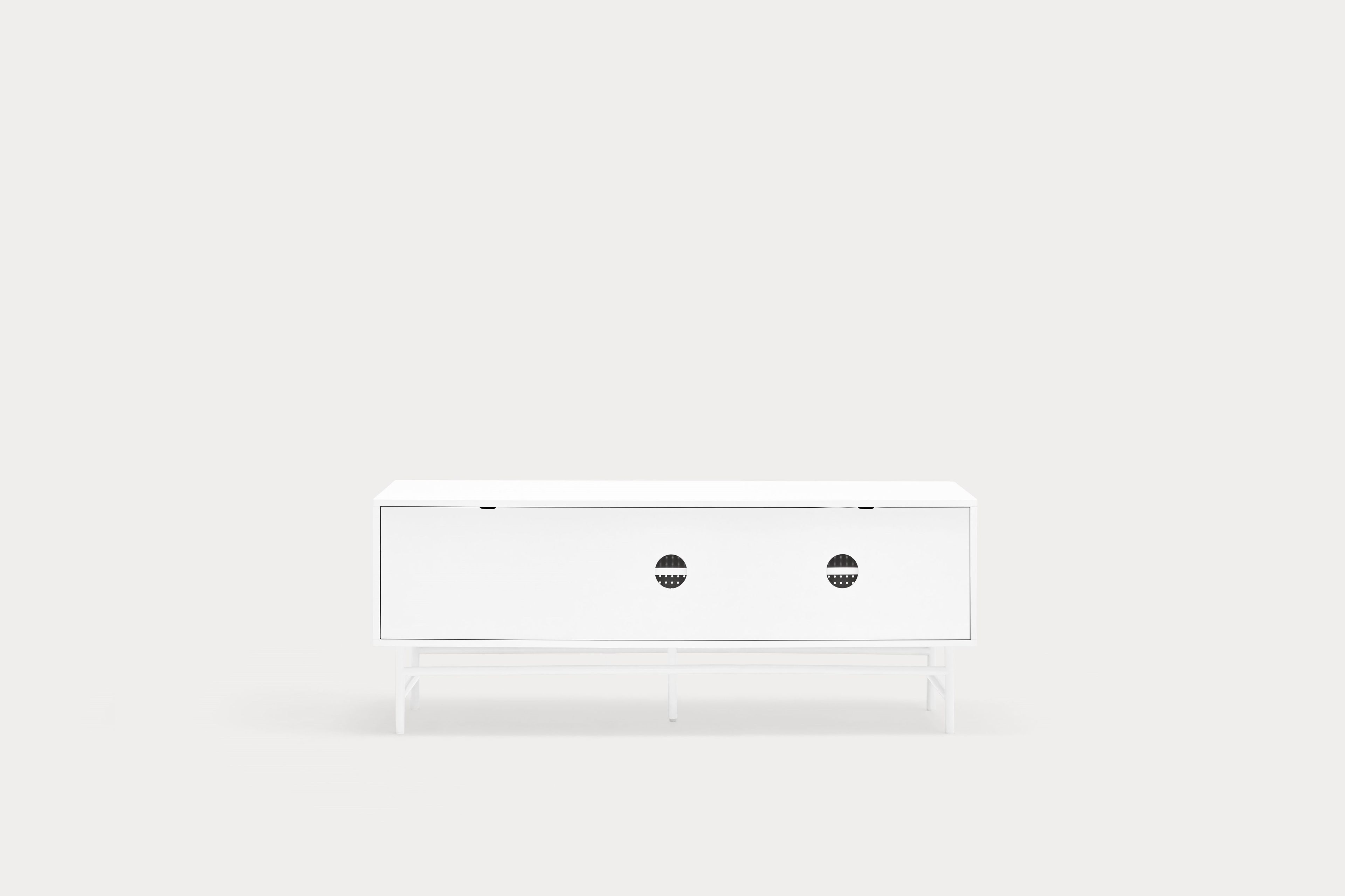 Шкаф для телевизора из МДФ с распашными дверцами и ящиками TEULAT точка ARCH-00150209 - Вид №11