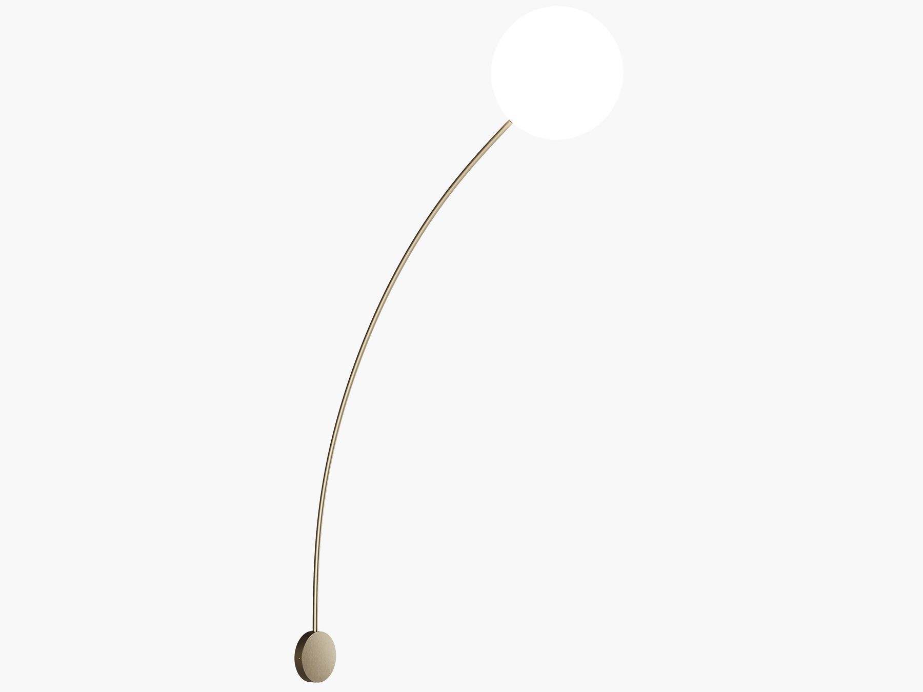 Светодиодный настенный светильник из металла и выдувного стекла Italamp провод ARCH-00001267