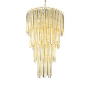 Люстра Gigi 13 gold от Delight Collection прозрачная/золото KM0931P-13 DELIGHT COLLECTION ДИЗАЙНЕРСКИЕ 247094 Прозрачный;золото