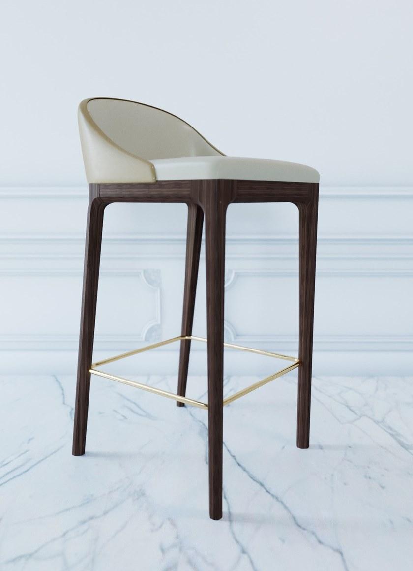 Morelato Барный стул высокий обитый Bellagio 5333/f - Вид №5