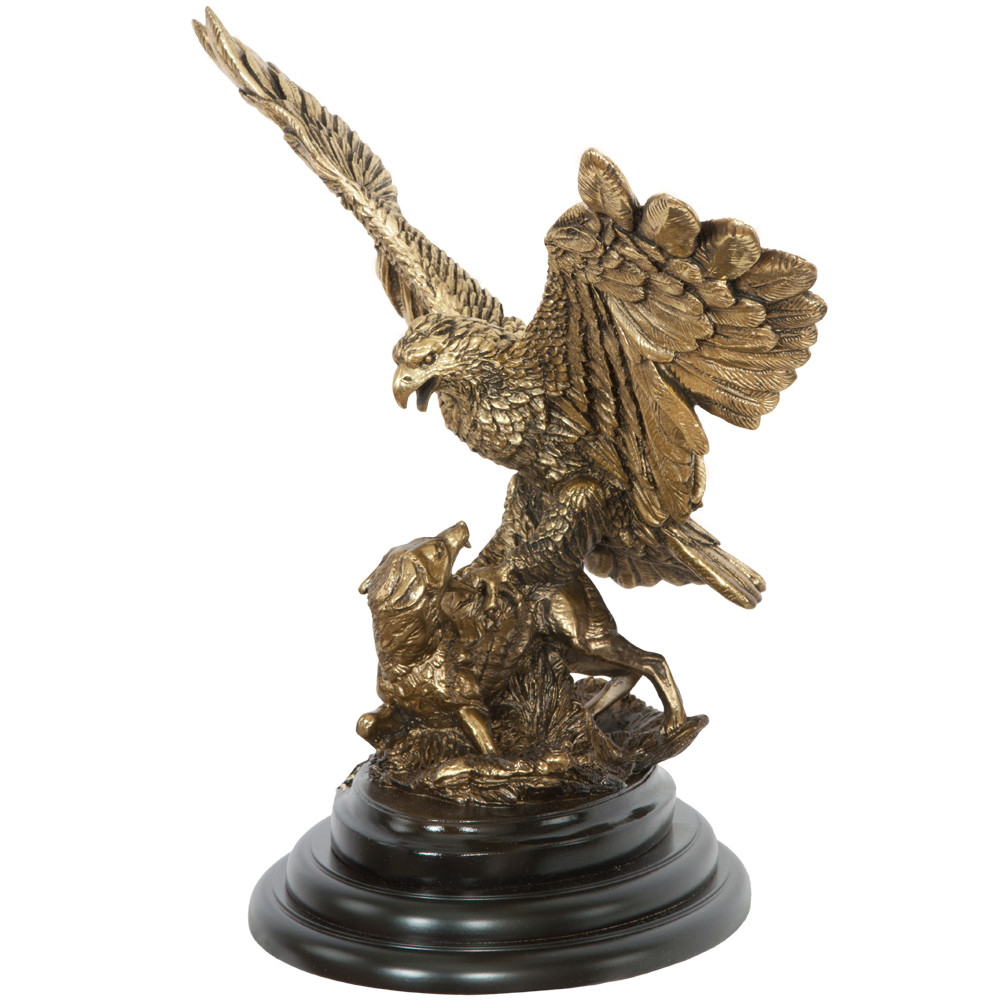 22430 Статуэтка Поединок орла с шакалом 2 Бронза BOGACHO 4627138235935 - Вид №4