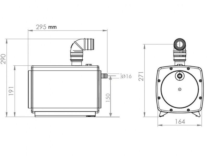 Sanitrit Всасывающий насос и слив Sanifoor+ Sfloor+ 1  - Вид №2