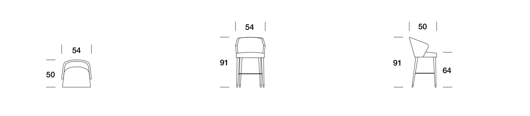 Кухонный стул со спинкой Former In Italia ARCH-00025769 - Вид №1