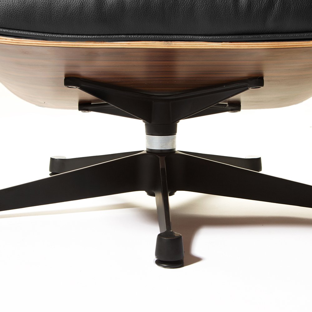 Кресло Eames Style Lounge Chair & Ottoman черное SOHO DESIGN ДИЗАЙНЕРСКИЕ, LOUNGE CHAIR 131492 Черный  - Вид №3