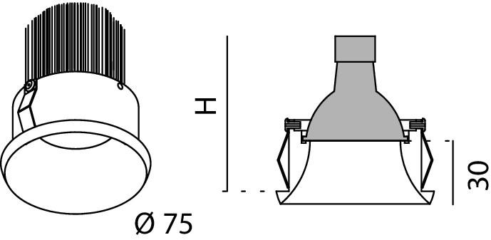Lucifero's Встраиваемый точечный светильник Nyx sun-id-1490017 - Вид №5