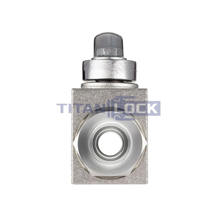 Гидравлический шаровой кран, DN 20 (3/4"), типа НР-НР M30X2, с креп. отв., сталь, TLHYDV3/4M TITAN LOCK  - Вид №4