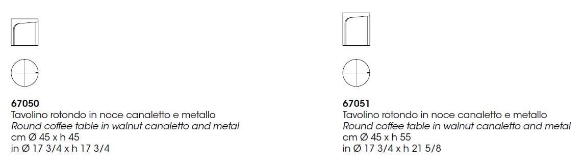 Круглый деревянный журнальный столик Giorgetti LING ARCH-00115323 - Вид №5
