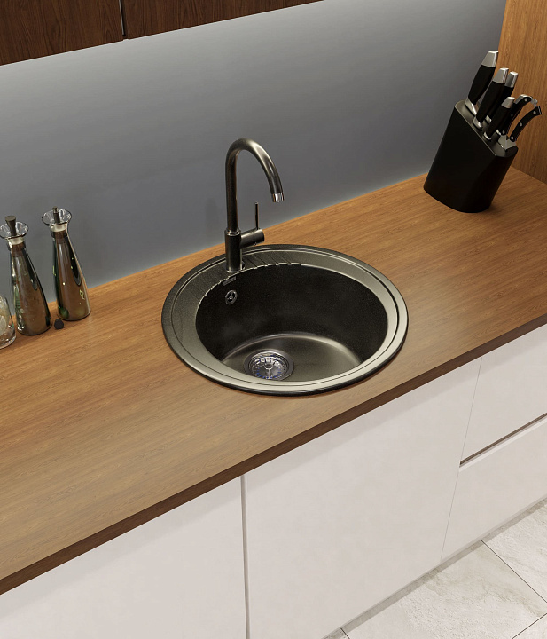 Кухонная мойка R-520 GRANFEST RONDO - Вид №1