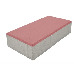 Плитка тротуарная Призма 200x100x50 мм цвет красный 85263176 STLM-2109958