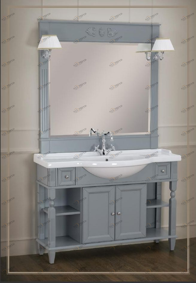 Комплект мебели MIGLIORE Kantri 120 см антрацит, протертости sun-id-686489