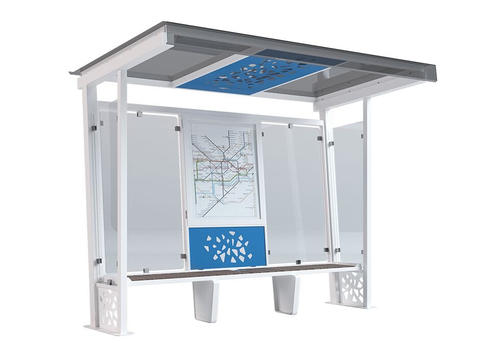 Стальной и стеклянный навес с доской объявлений DIMCAR ARCH-00048337 - Вид №1