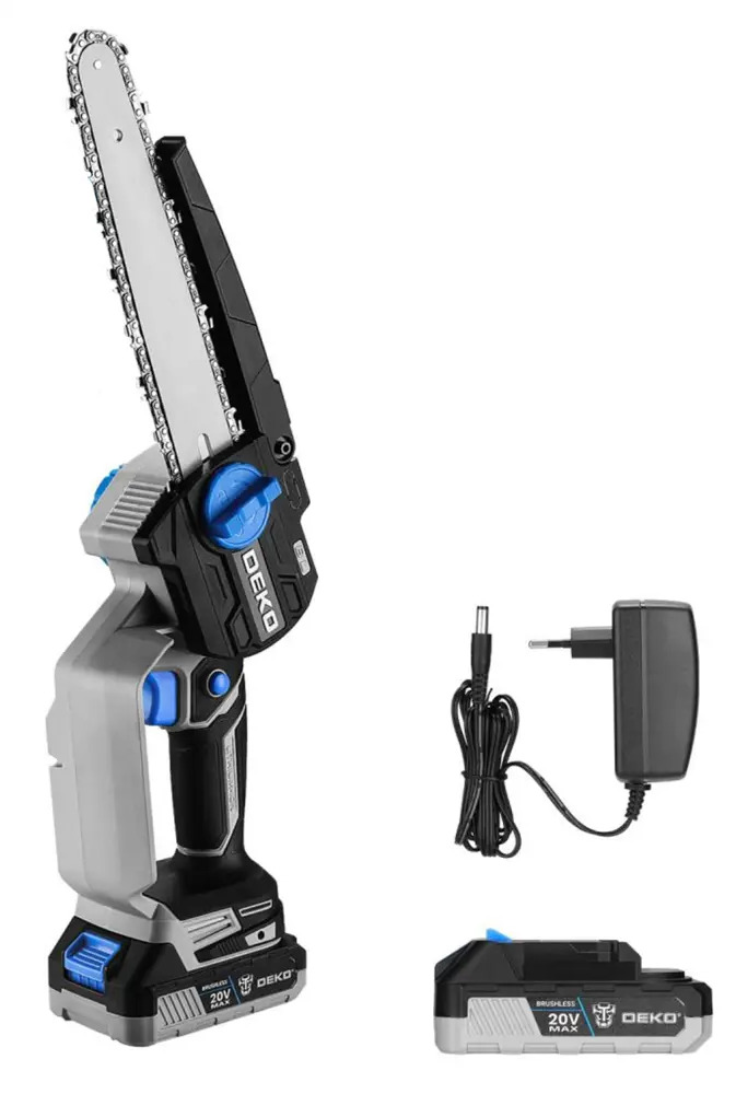 Аккумуляторная цепная пила DEKO DKCHS20V - профессиональный инструмент для строительства и сада 89363012