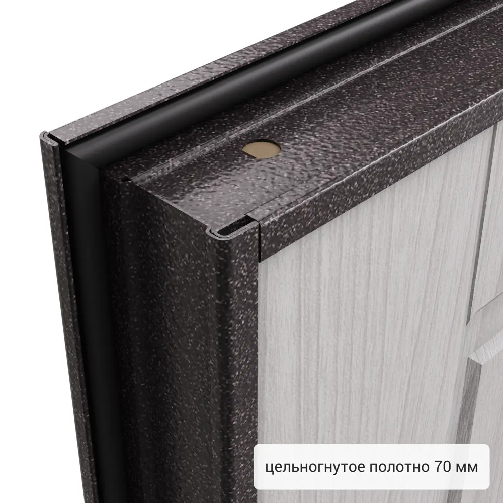 Дверь входная металлическая Страйд Летиция 860 мм левая цвет айс TOREX STLM-2131131 - Вид №11