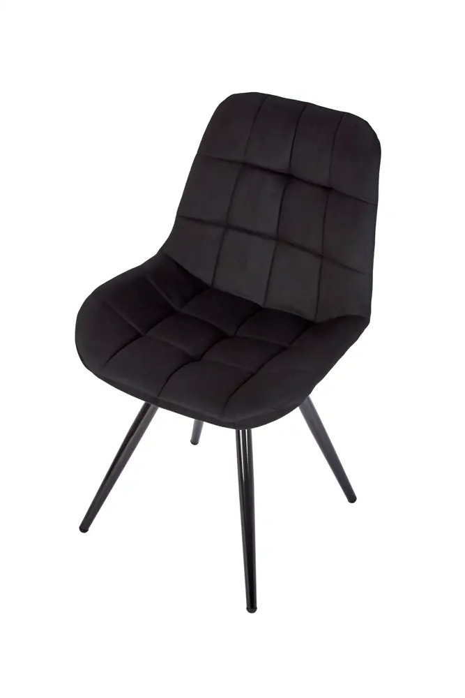 91729686 Комплект обеденных стульев 2 шт Polini Home verona sm 53х89х58 см велюр цвет черный STLM-0882253