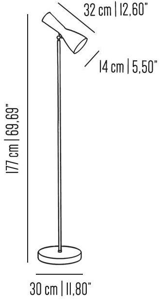 Il Bronzetto Регулируемый торшер из латуни Wormhole Wor01 - Вид №3