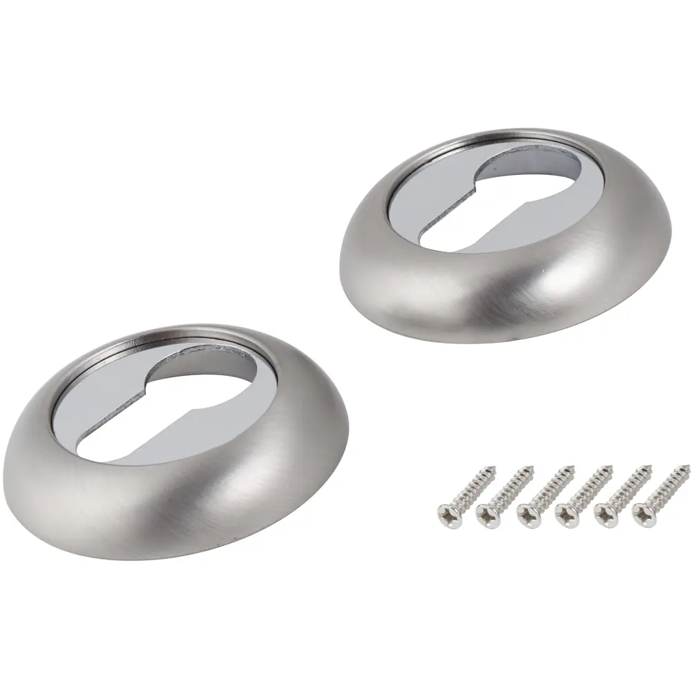 Декоративная накладка EDSON для замка ⌀50.2 мм никель 84376127 STLM-0048824 - Вид №1