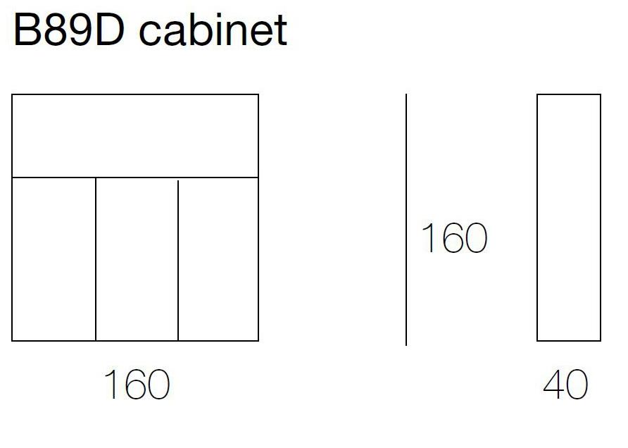 Paola Lenti Комод деревянный с распашными дверцами Edel B89d - Вид №2