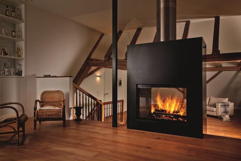 RÜEGG Дровяной стальной камин с панорамным остеклением Classic line sun-id-1501082 - Вид №5