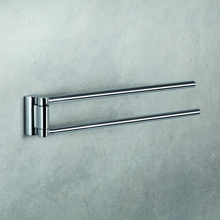 B0112 Полотенцедержатель двойной поворотный 40 см COLOMBO LUNA Colombo Design - Вид №1