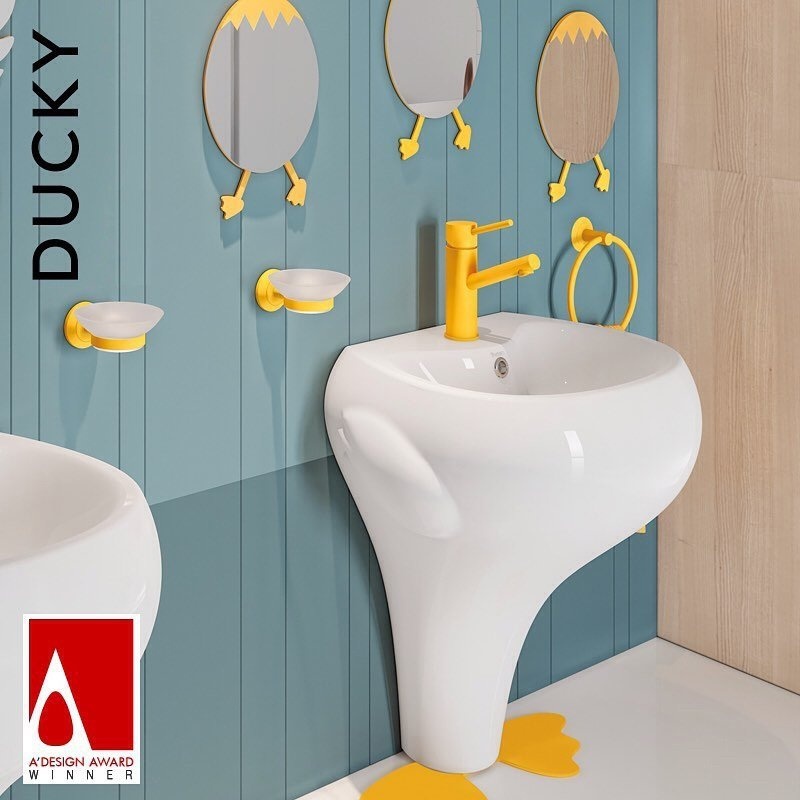 DC052-00CB00E-0000 DUCKY Раковина детская Creavit Ducky  - Вид №2