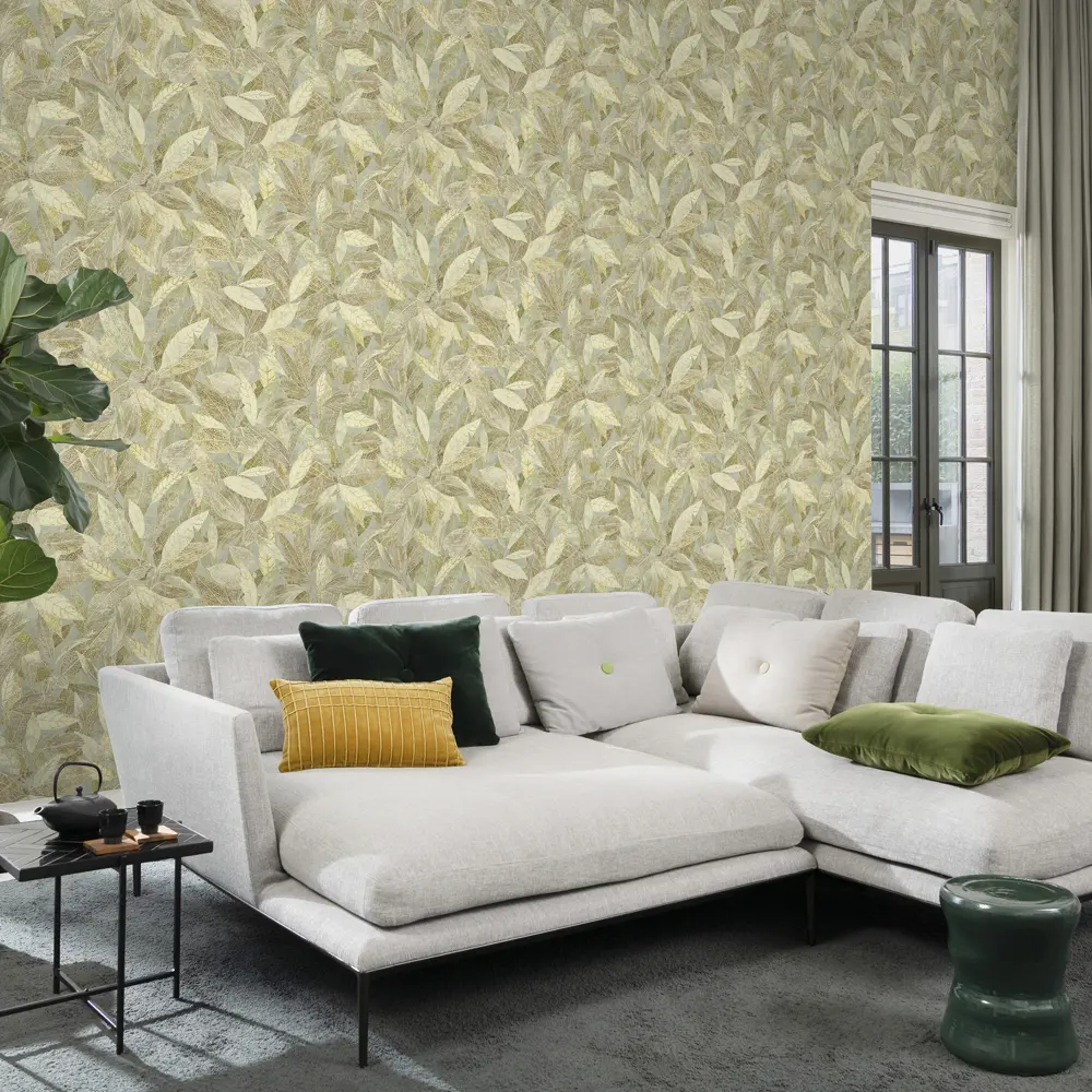 Обои флизелиновые Wall Up Murano оливковые 1.06 м 645569 STLM-2037084 - Вид №5