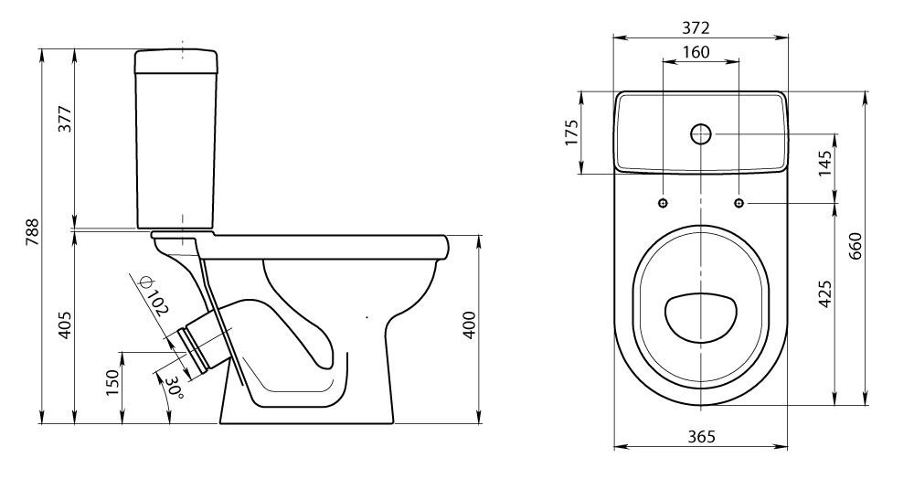 13809 Компакт унитаз с бачком Белый Лобненский Стройфарфор  Россия  - Вид №1