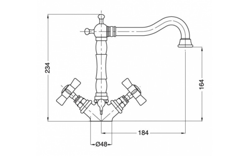 19388 Смеситель Migliore Princeton - Вид №1