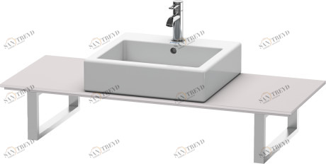 XL027C08787 Консоль для накладных раковин и встраиваемых умывальников, для угла справа X-Large #XL027C 550 мм Белая сирень шелковисто-матовый Duravit