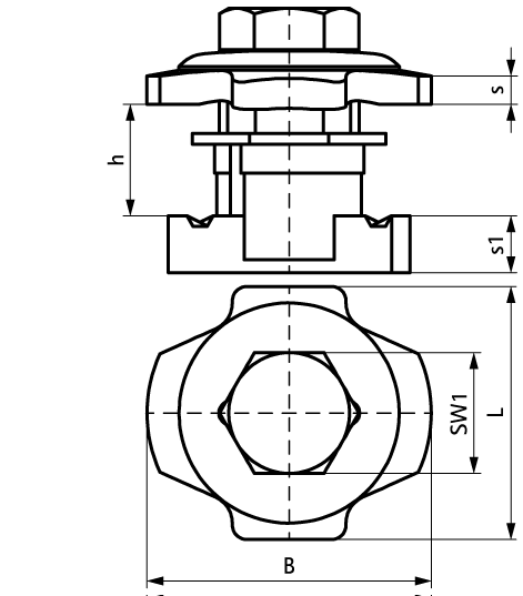66519910 Монтажные профиля BIS PushStrut Болт для облегчённого монтажа сложных конструкций из профиля WALRAVEN  - Вид №1