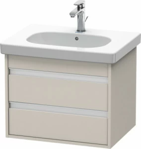KT665009191 Тумбочка подвесная Ketho #KT6650 600 x 455 мм Серо-коричневый декор